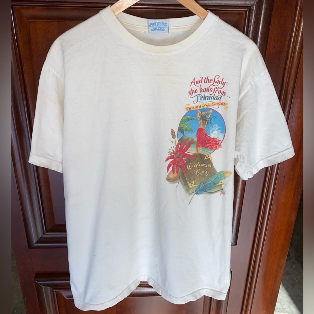Vintage 1995 Caribbean Soul Trinidad Son of a sailor graphic tee shirt